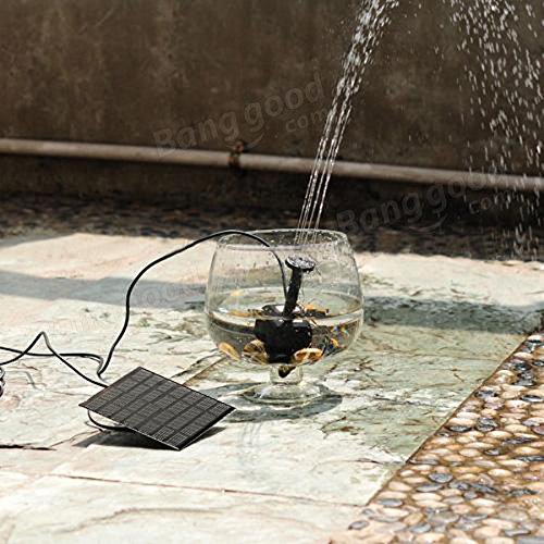 Bazaar Solar Panel Power Submersible Fountain Pond Water Pump