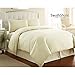 Southshore Fine Living, Inc. Oversized Queen Duvet Cover Set Soft, Stain-Resistant Includes 1 Duvet Cover with Zipper Closure & 2 Pillow Shams Machine Washable Full/Queen Bedding Set, Cream