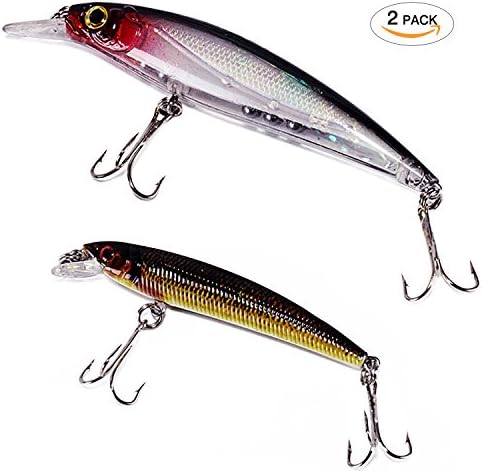 Bait 3D Fishing Eyes, Ultra Light Bait Deep Hard Fishing Lure (Style3+Style4)
