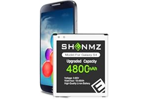 SHENMZ Galaxy S4 Battery,[Upgraded] 4800mAh Li-Polymer EB-B600BE Replacement Battery for Samsung Galaxy S4 EB-B600BE,AT&T I337,Verizon I545,Sprint L720,T-Mobile M919,R970,I9500,I9505