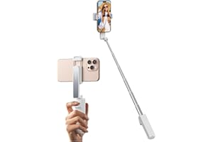 yAyusi New Ultra Mini Selfie Stick for iPhone, Extendable Aluminum Portable Selfie Stick with Remote, Compact Phone Selfie St