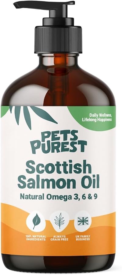 Pets Purest Scottish Salmon Oil for Dogs Cats Horses 1000ml