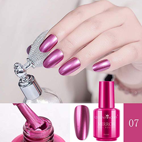 Nail Lacquers,Mirror Nail Polish Plating Silver Paste Metal Color Stainless Steel Mirror Silve,Metal, Nail Art Accessories,