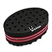 BEWAVE Hair Twist Black Ice Sponge For Afro Braid, Dreadlock Coils Curl Brushes, 2 Pcs
