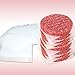 Slicktronix Burger Press Premium Grade- with Free 100 Patty Paper- Best 6 in 1 Hamburger Patty Maker- Essential BBQ Grill Accessory for Your Home Kitchen- Makes Perfect Patties Every Time- Red