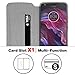Simicoo Moto X4 Flip PU Leather Slim Fit case Card Holster Stand Magnetic Cover Clear Silicone TPU Full body Shockproof Pocket Thin Wallet Case for Moto X 4th Generation (Grey, Moto X4)