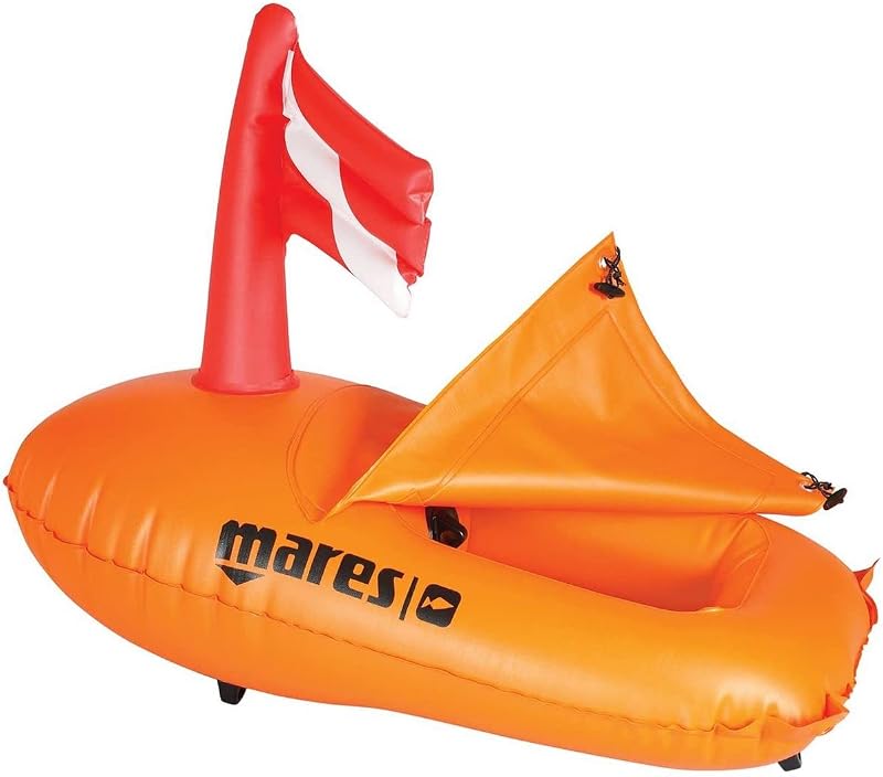 Erwachsene Tauchen-Flagge Apnea, Orange, One Size