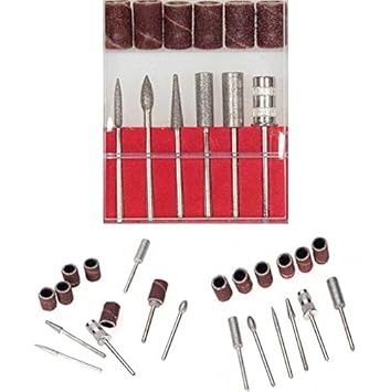 DIY Crafts Repair 6 - Pcs Tool Drill File Bit Buffer Acrylic Manicure Electric Machine DIY Tool for Nail Art Carving Plishing (Pack of 6 Pcs Set, Design No# 1)