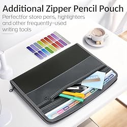 Sooez 13 Pocket Expanding File Folder with Sticky