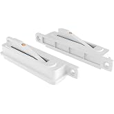 Brixwell Single Action WOCD Set with Limit Control Device, Plastic Material, White Finish, 3-1/2" Height, 3/4" Width, Left and Right Hand, Includes Limit Control Feature for Sliding Windows