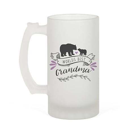 Amazon Com Mystic Sloth World S Best 16oz Frosted Glass