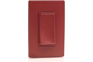 Leviton Renu Single Pole Switch Kit, 15 Amp, RE151-KRE, Red Delicious