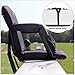 Leader Accessories Water Resistant Stadium Seat Cozy Portable Reclining Seat Folding Bleacher Chair with Arm Rest (D-Black)