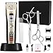 punada Professional 5-Speed Pet Grooming Clippers Heavy Duty, Pet Clippers for Thick Coats Dogs/Cats/Horse, Dog Clippers with LED Screen Indication Intelligent Protection