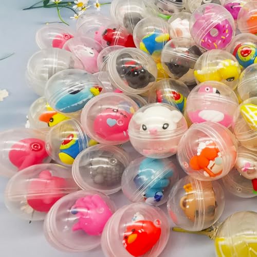 50pcs Adorable Mini Kawaii Capsule Toys Collection Perfect for Sharing Educational Great for Kids Boys Girls Goodie Bag Christmas Stocking Stuffers Treasure Box Classroom Prizes Carnival Gifts