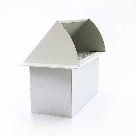Frischluft Ansaugstutzen für Flachkanal 150 x 50 mm Weiß
