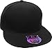 KNW-2364 BLK (7 3/8) The Real Original Fitted Flat-Bill Hats True-Fit, 9 Sizes & 20 Colors
