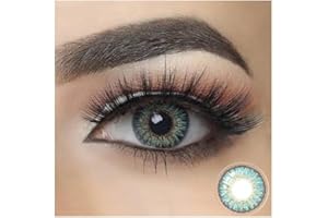 Yearly Colored Soft Contact Lenses – 0.00 Power, 2 Lenses – Natural Eye Enhancing Tint – Comfortable Year-Long Wear – 60% Pol