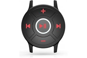 Muslecid IPX7 Bluetooth Steering Wheel Control Media Button, Remote Commander Control for Motorcycle & Speedboat, Steering Wheel Control Button for Skiing Selfie Music Headphones Control