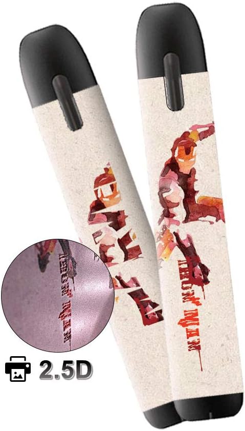xJazxin 2 Pack Myblu Skin Decal for Pax blu 2.5D Technology Ultra Thin Super Hero Protective Sticker for Myblu Wraps Cases (Ironman)