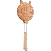 Jectse Hot Sandwich Maker, Waffle Maker Hot Dog Toaster Double Sided Sandwich Baking Pan with Long Handle, Grilled Cheese Maker Nonstick Sandwich Maker Flip Grill Pan for Breakfast