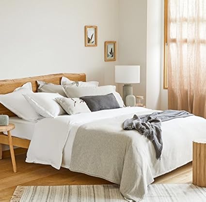 Zara Home Melange Effect Versatile Bedspread Double Bed Linen