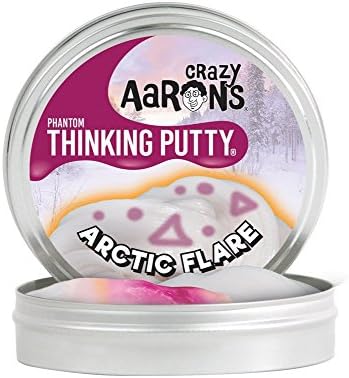 New Look Same Fun! Crazy Aarons Thinking Putty Each Tin Includes 1/5 lb A Huge Handful For Tons of Fun For Ages 3+ (Arctic Flare)