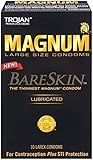 Trojan Magnum Bareskin Lubricated Condoms New Value Pack 10ct (Pack of 4) by Trojan