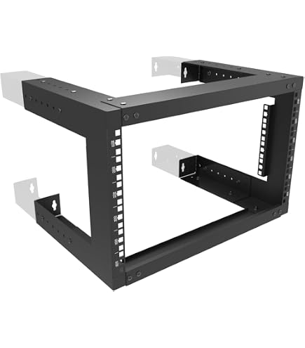 CNAweb 9U Open Frame 19" Rack Stand – Desktop 2-Post Network Rack For Servers