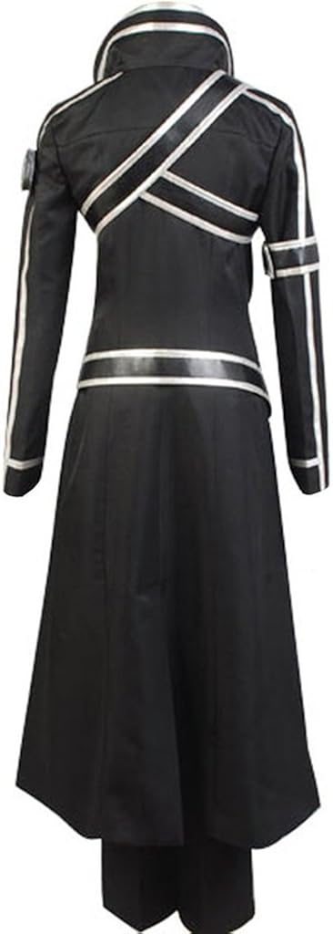 Ya-cos Men's Sword Art Online Kirito Cosplay Costume Battle Suit Black: Clothing
