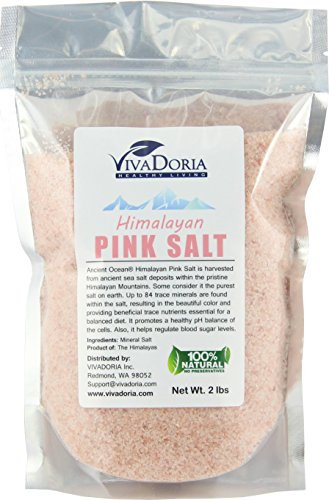 Himalayan Pink Salt Fine Grain Crystal Sea Salt, 2 Pounds (2 Lbs)