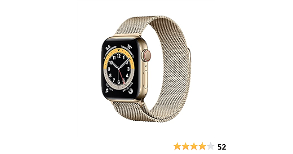 Apple Watch Series 6 (GPS + Cellular, 40mm) - Gold Stainless Steel Case  with Gold Milanese Loop : Buy Online at Best Price in KSA - Souq is now  Amazon.sa: Electronics