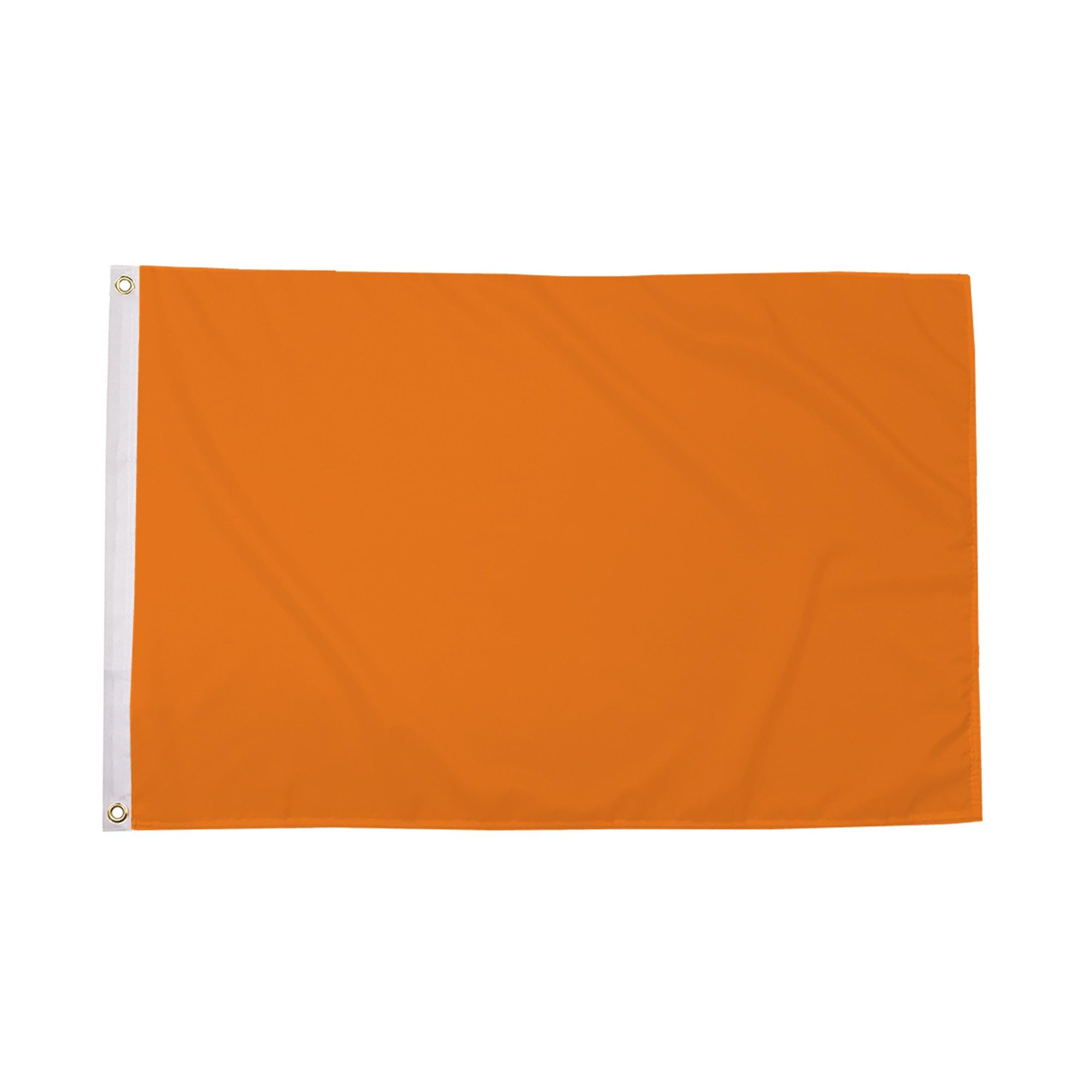 Flagtex Orange Plain Colour Flag 5ft x 3ft (150cm x 90cm) - Solid Orange Vivid Outdoor Polyester Flag Weather Resistant Banner for Garden Display Sports Events — image 1