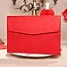WOMHOPE® 50 Pcs - Classic Red Color Laser Cut Lace Card Wedding Invitation Party Folding Invitations Cards Birthday Invitations Cards Wedding Favors with Acrylic Rhinestone (B)