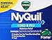 Vicks NyQuil Cold and Flu Relief Liquid Medicine, Powerful Multi-Symptom Nighttime Relief for Headache, Fever, Sore Throat, Minor Aches and Pains, Sneezing, Runny Nose, and Cough, 24 Liquicaps