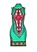 Womens African Dashiki Skirts Sleeveless Bodycon Stretch Knee Nigerian Dress Green