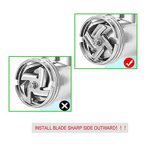 2-Pack Stainless Steel Food Meat Grinder Blade Knife Cutter for Food Chopper and Meat Grinder Machinery Parts - Thumbnail 4