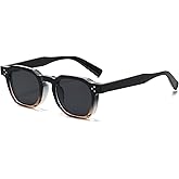 Gleyemor Fashion Square Sunglasses for Men Women Trendy Retro Sunglasses UV400 Protection Shades