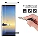Galaxy Note8 Screen Protector,Wtbone [3D Curved Edge][Case Friendly] Ultra Clear 9H Hardness Tempered Glass Screen Protector Bubble-Free Film for Samsung Galaxy Note 8 2017, black