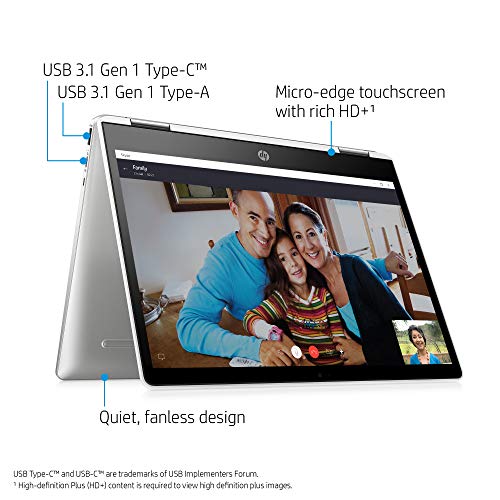 HP Chromebook X360 12-Inch HD+ Touchscreen Laptop, Intel Celeron N4000, 4. GB SDRAM, 32 GB eMMC, Chrome (12b-ca0010nr… - Image 3