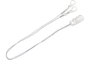 TEHAUX 1 Set Hearing Aids Clip, Anti-lost Lanyard Hanging Rope for Seniors Adults, Hearing Aid Accessories White