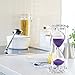 SZAT PRO Hourglass, Sand Timer 30 Min/Mins Hour Glass with Gift Box Package(Purple,Crystal)
