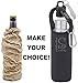 Stainless Steel Beer Bottle Cooler Insulated with Opener - Beer Bottle Holder by S&S - Cold Beer Keeper - Fits Most 12oz. Bottles. Includes a Keychain Carabiner + Neoprene Carrying Case + Gift Box.
