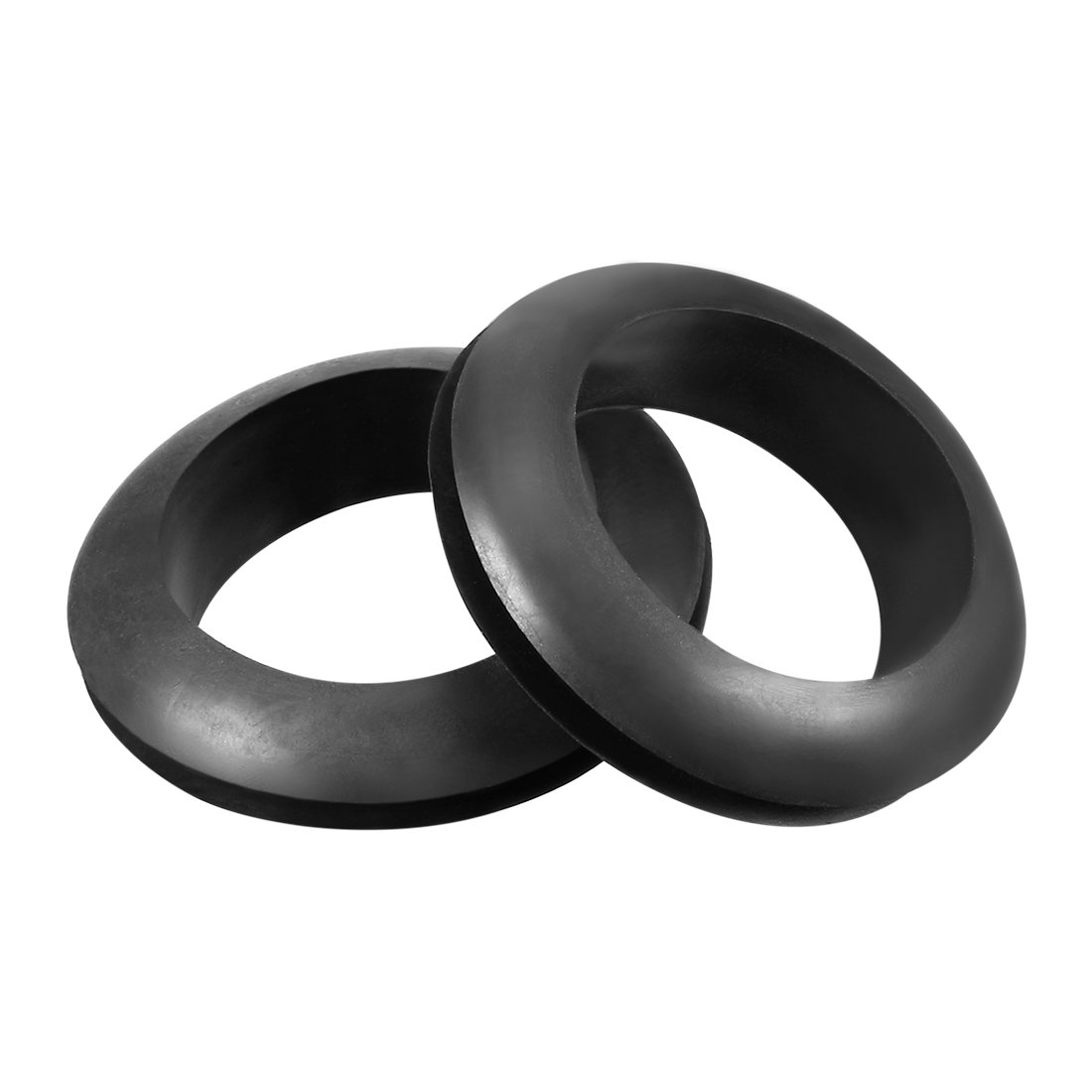 Sourcingmap Wire Protector Oil Resistant Armature Rubber Grommet 30mm Inner Dia 20Pcs Black