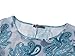 Veranee Women's Plus Size Swing Tunic Top 3/4 Sleeve Floral Flare T-Shirt (XX-Large, 16-8)