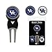 Team Golf NCAA Kentucky Wildcats Divot Tool Pack with 3 Golf Ball Markers, Nickel Color Finish, Magnetic Double-Sided Enamel