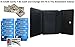 Mundi Small Womens RFID Blocking Wallet Trifold Safe Blocking Protection Change Purse (Black Night)
