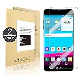 LG G6 Screen Protector [2 Pack] - Linboll Tempered Glass Screen Protector for LG G6 [Easy Installation] [Bubble Free] [Crystal Clear][9H Hardness][Scratch-Resistant] for LG G6