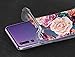 Huawei P20 Pro Case,LUOLNH Slim Shockproof Clear Floral Pattern Soft Flexible TPU Back Cover for Huawei P20 Pro(Purple)