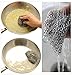 KitCast (6 in One + e Book)- Cast Iron Cleaner XL 8x6 Premium Stainless Steel Chainmail Scrubber With Bonus Iron Skillet Handle Holder + Pan Scraper + Grill Scraper + Kitchen Towel + Drying Hook